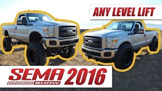 Get quotAny Level Liftquot With This Bluetooth Operated Lift Kit  SEMA 2016 [upl. by Doyle136]