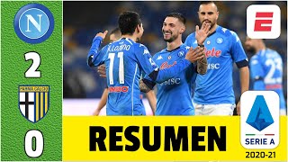 Napoli 20 Parma Gran juego de Hirving Lozano que intervino para el gol de Politano  Serie A [upl. by Gonzalez79]