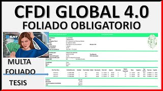 CFDI GLOBAL SIN FOLIADO ¿MULTA 2024 [upl. by Aligna33]