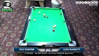 MNBBL  Foz Forster vs Luke Marrott [upl. by Elke500]