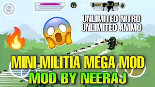 Mini militia hack version 3047 unlimited fire unlimited bomb gas unlimited fly double gun [upl. by Laflam]