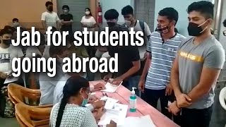 Surat Special vaccination drive for students going abroad [upl. by Curson]