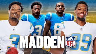 NFL Players React To Madden 24 Face Scans  LA Chargers [upl. by Adnhoj545]