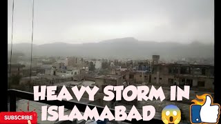 Heavy dust storm in Islamabad 😱 QudsiaWonderlandog8uh like subscribe share viral [upl. by Nothsa]