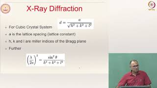 Lecture 5 Part 3  Crystal Structure  8 XRay Diffraction and Determination of Structure [upl. by Kcirdaed]