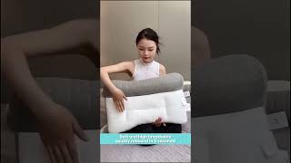 Sleep Enhancing Cervical Support Comfort Goose Down Pillow [upl. by Ailina]