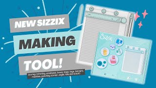 Sizzix Making Tool  Scoring Board amp Trimmer  Unboxing and Uses [upl. by Ehcram]