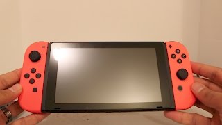 Nintendo Switch Neon Red JoyCons Unboxing [upl. by Kendre]