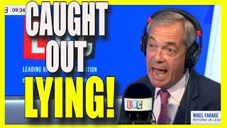 Nigel Farage gets SLAPPED DOWN after lying on LBC [upl. by Llerreg]