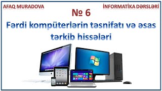 Dərs 6  Fərdi kompüterlərin təsnifatı və əsas tərkib hissələri [upl. by Nikral]