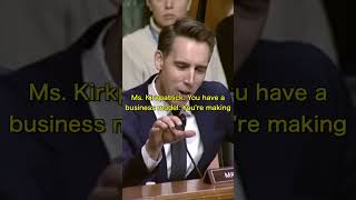 Sen Hawley quotYoure Giving The SHAFT To Small Businessesquot About Duopolistic Credit Card Situation [upl. by Kegan]