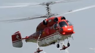 Kamov Ka32 landing at GyőrPér airport [upl. by Nannahs]