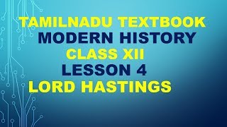 TAMILNADU TEXTBOOK MODERN HISTORY LORD HASTINGSUPSCSTATEPSCSSCRAILWAYRBI [upl. by Meensat807]