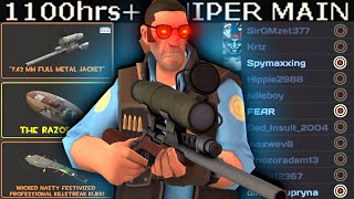 What 1100 hours of Sniper experience looks like TF2 Gameplay [upl. by Elleina]