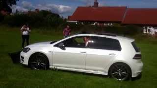 VW Golf R MK7 front assist epic failure Bucket list death [upl. by Leoni]