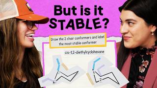 Drawing the Most Stable Chair Conformation of cis12dimethylcyclohexane [upl. by Neeloj]