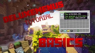 Spigot DeluxeMenus The Basics [upl. by Madden125]