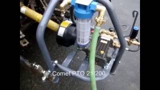 Comet PTO  high pressure cleaner [upl. by Aimak]