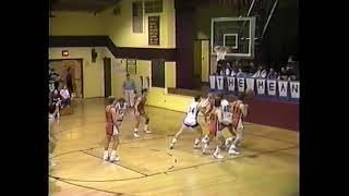 High School Boys Basketball Dodgeville vs Mineral Point January 13 1989 [upl. by Gerty]