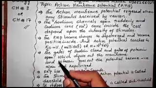 Action membrane potential  Nerve impulse Biology Chapter 17 class 12 [upl. by Siffre]