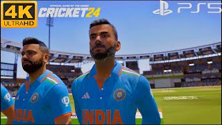 Cricket 24 PS5 Gameplay  India Vs Pakistan At The Wankhede Stadium [upl. by Carmena]