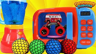 Toy Learning Video for Toddlers Learn Colors with Toy Cars Monster Trucks and Gumballs [upl. by Aicatsal]