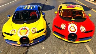 4 Büyükler Bugatti Veyron Arabaları Harika Yarışa Katılıyor  GTA 5 [upl. by Nailuj]