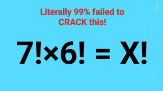 Literally 99 failed to CRACK this maths factorials factorial explore mathspuzzles [upl. by Heindrick874]