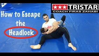 How to Fight Wrestling with JiuJitsu Headlock Escape with Coach Firas Zahabi [upl. by Rebmak]