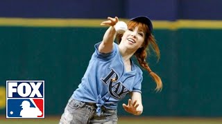 Carly Rae Jepsen Throws Terrible First Pitch [upl. by Areivax]