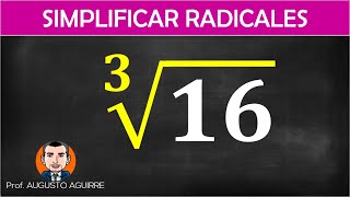 Raíz cúbica de 16  Simplificar radicales [upl. by Emrich]