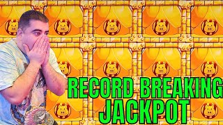 NG SLOT Hit RECORD BREAKING JACKPOT On Huff N Even More Puff Slot [upl. by Ronnie]