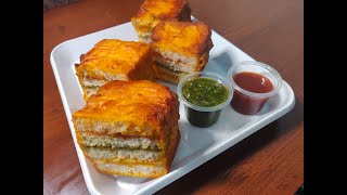 Tricolour Bread Pakora  Snacks Recipe  Easy Cooking Recipes breadpakora [upl. by Yunick585]