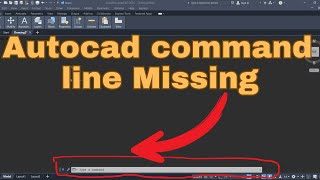 Command line is missing in AutoCAD 2024  AutoCAD command line window missing [upl. by Miculek105]