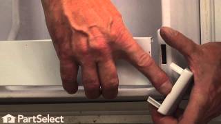 Refrigerator Repair  Replacing the Shelf Trim End Cap Whirlpool Part  672112 [upl. by Hunsinger]