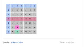 Suites de nombres et tables de multiplication [upl. by Kinom]