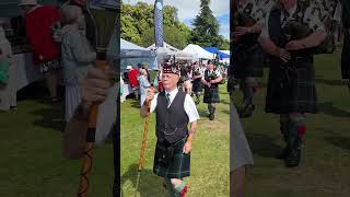 Gordon Highlanders pipesanddrums play on the march during 2024 Aboyne highlandgames shorts [upl. by Russian]