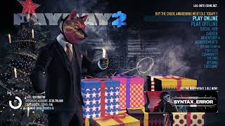 Payday 2 Christmas Menu Music 2023 [upl. by Ahsilav]