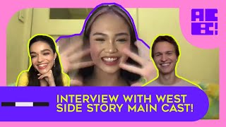 I MET THE WEST SIDE STORY CAST  Tagalog 101 with Ansel Elgort and Rachel Zegler  AC Bonifacio [upl. by Litha984]