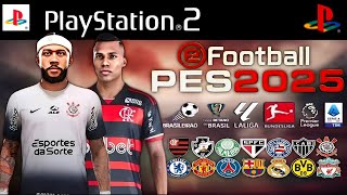 NOVO PÉS 2025 PS2 ISO DOWNLOAD 100 ATUALIZADO SETEMBRO RUMO ESTRELADO AETHERSX2 PCSX2 PSP OPL [upl. by Lada]