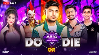 ASIA CHAMPIONSHIP 🔥🚀 DO or Die Day 1 💀 nonstopgaming  free fire live [upl. by Ashby]