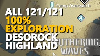 All Chests Desorock Highland 100 Exploration Wuthering Waves [upl. by Ahsead]