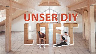 Unser riesen DIY Wohnprojekt Wir sanieren einen Dachboden zum Loft [upl. by Nidnarb]