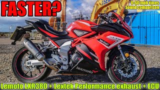 FASTER Lexmoto LXR380  Performance Exhaust  ECU [upl. by Hpotsirhc]