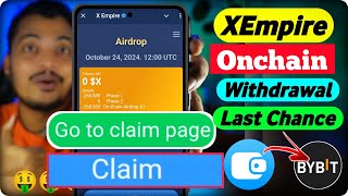 XEmpire Withdrawal Onchain Claim Process  Wallet Withdrawl Process  Xempire Wallet to Exchange [upl. by Cyler]