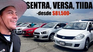 Precios de Sentra Versa y Tiida en Pachuca  Ofertas desde 133 mil pesos en el Tianguis [upl. by Alyakim]