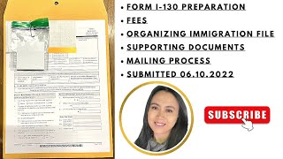 ORGANIZING IMMIGRATION FILE I130 APPLICATION IN USA before submission  Family Based Petition Child [upl. by Tavi]