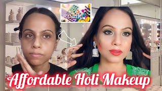 Holi makeup look বসন্ত উৎসব Makeup look ll holi makeup 2024 ‎rumalanag [upl. by Adelle]