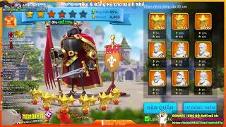 Up william lên cấp 10 mở 4 skill Lên tướng 5551  Hướng dẫn Rise of Kingdoms [upl. by Haletky]