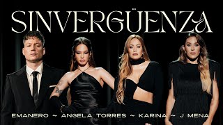 Emanero Karina J mena Angela Torres  SINVERGÜENZA Official Video [upl. by Nonnaehr]